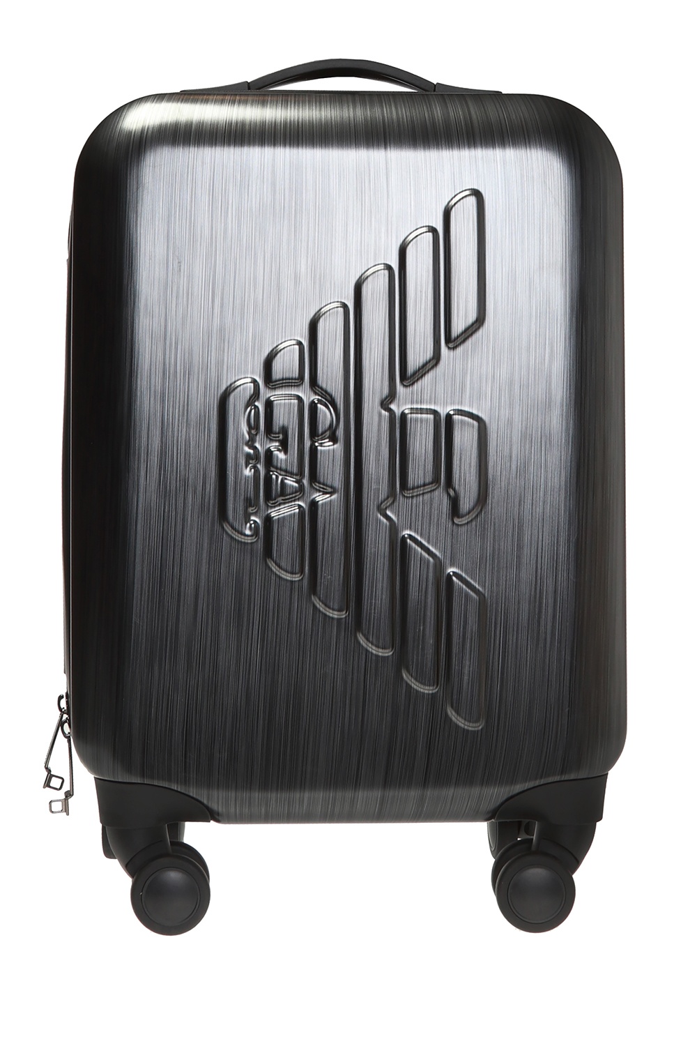 Black Suitcase with embossed logo Emporio Armani